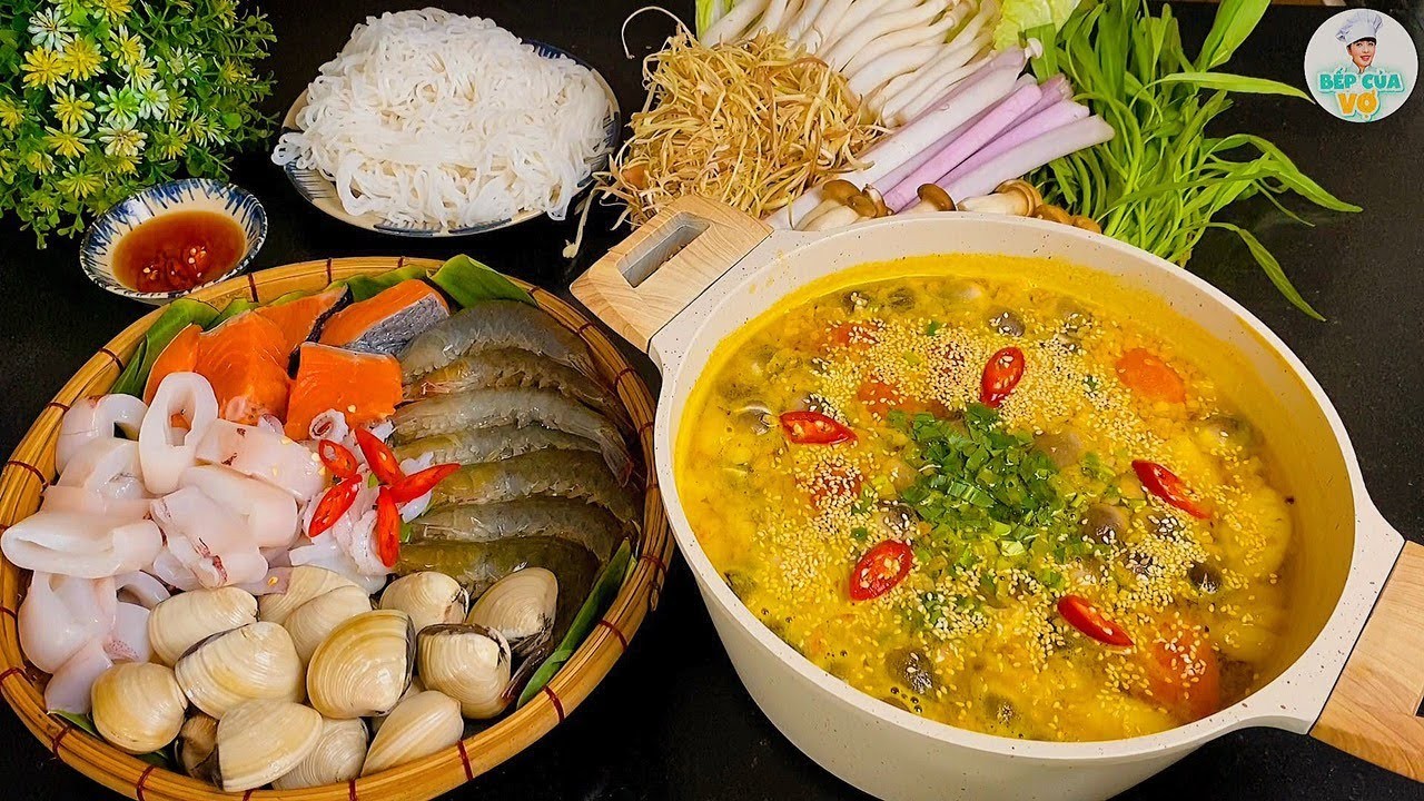 Lẩu hải sản chanh dây