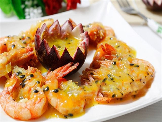 Tôm sốt chanh dây