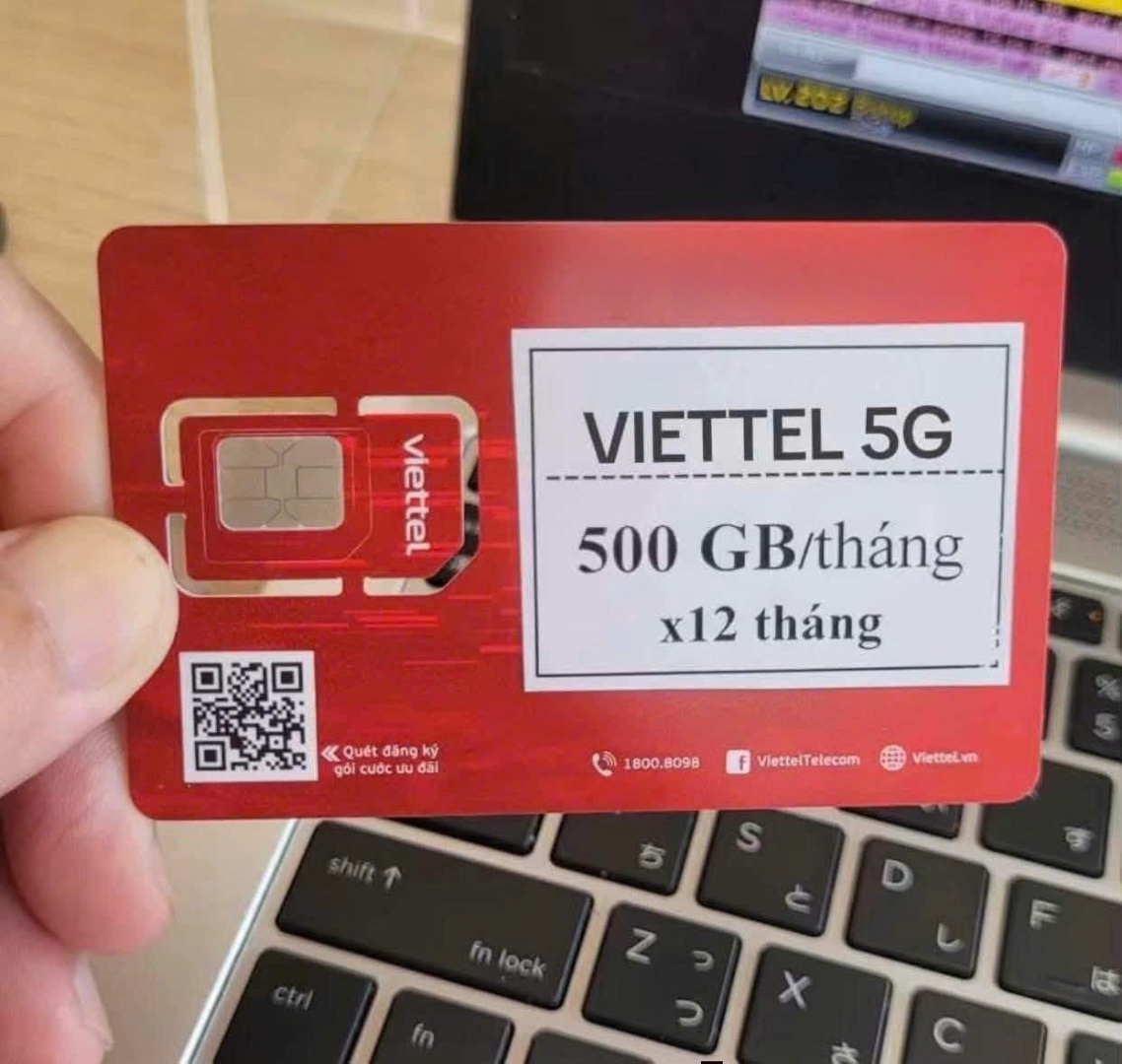 Sim Viettel 500GB/Tháng