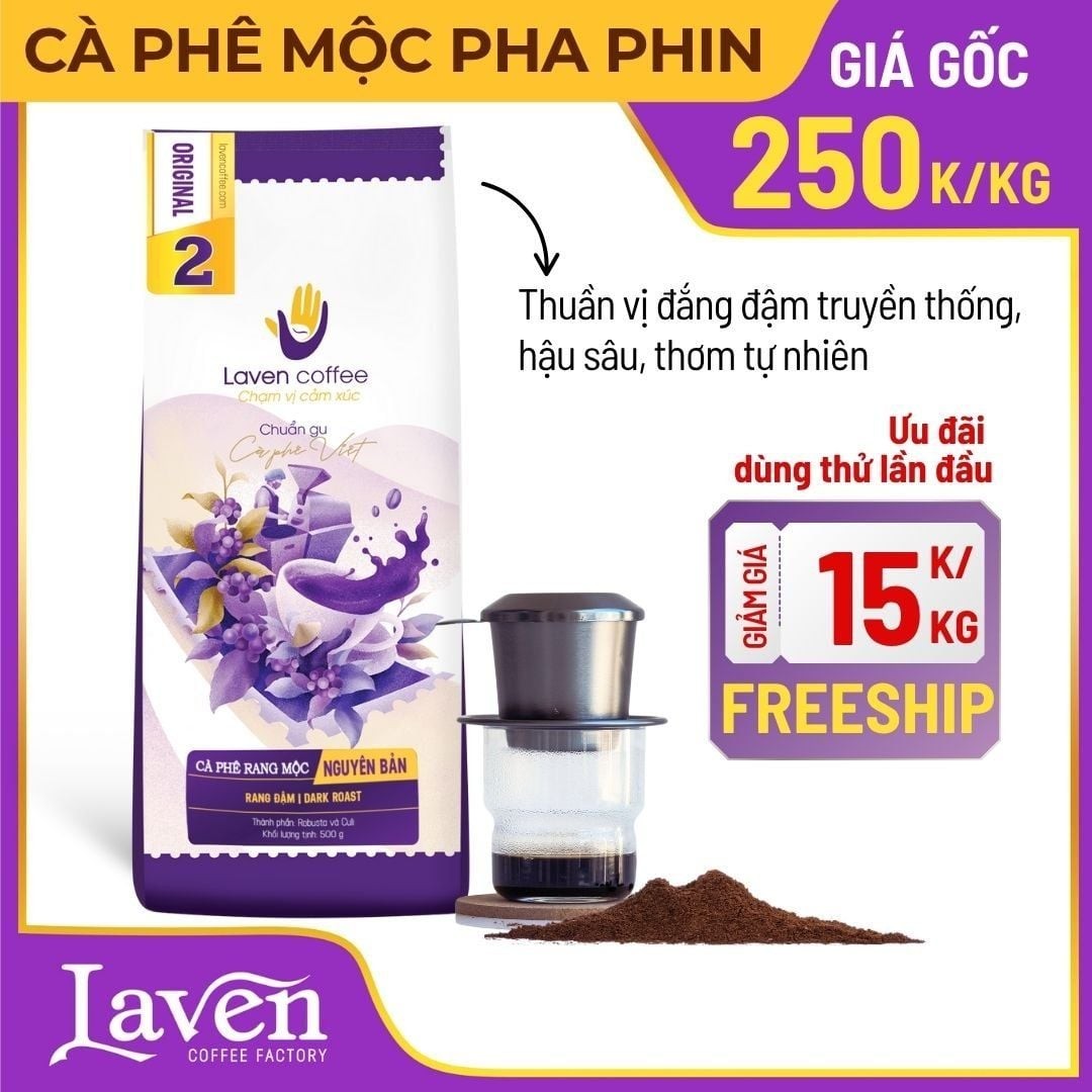 Cà Phê Nguyên Bản Original 2 - Pha Phin 500g