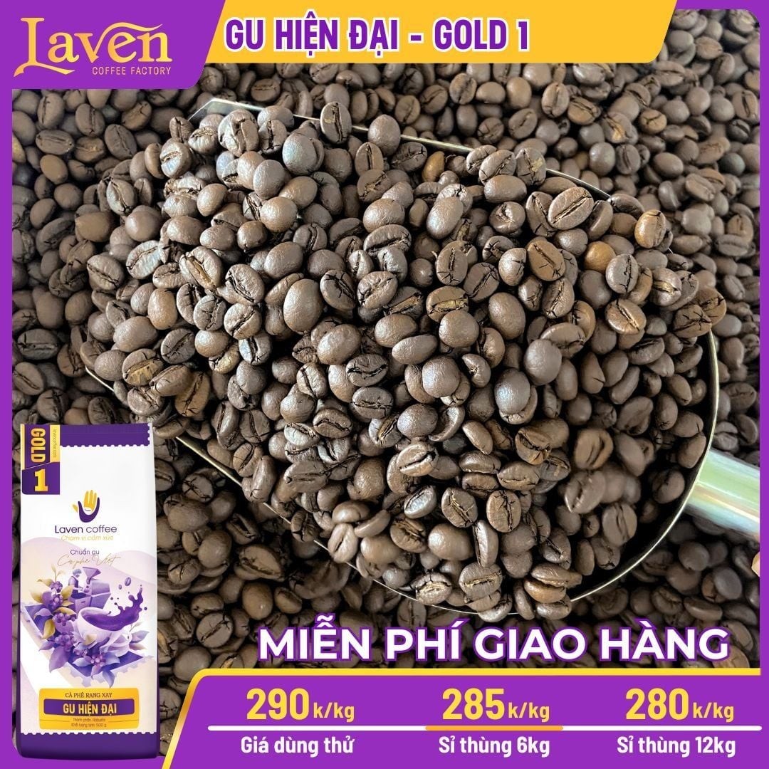 Cà Phê Sỉ Gold 1 - Robusta Honey Thùng 6KG