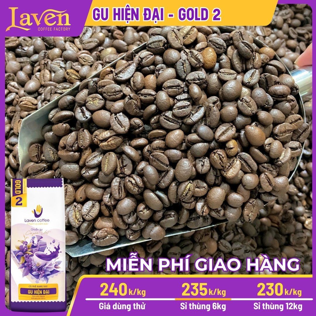 Cà Phê Sỉ Gold 2 - Robusta Cao Cấp Thùng 6KG