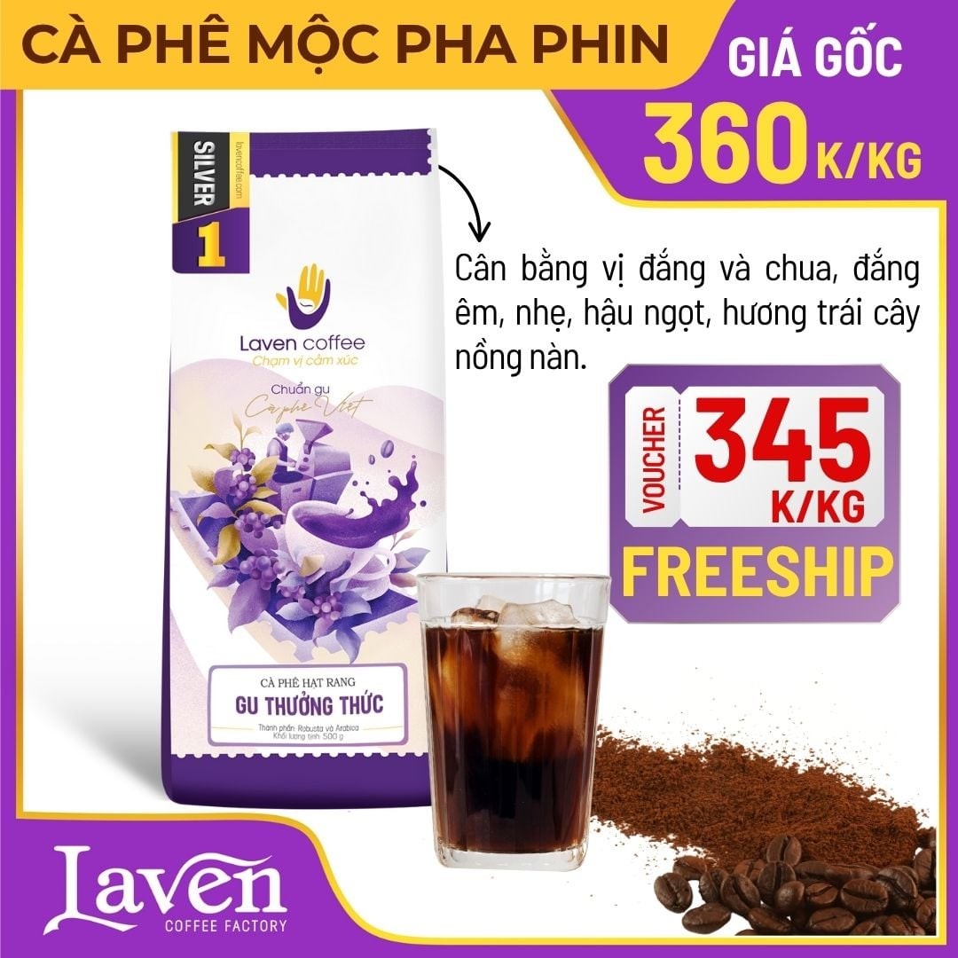 Cà Phê Thưởng Thức Silver 1 - Robusta & Arabica 500g