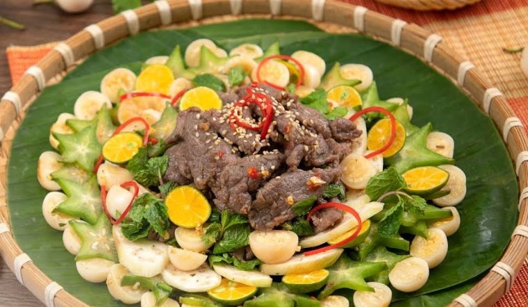 Gỏi bò cà lắc sả tắc (HOKUBEE)