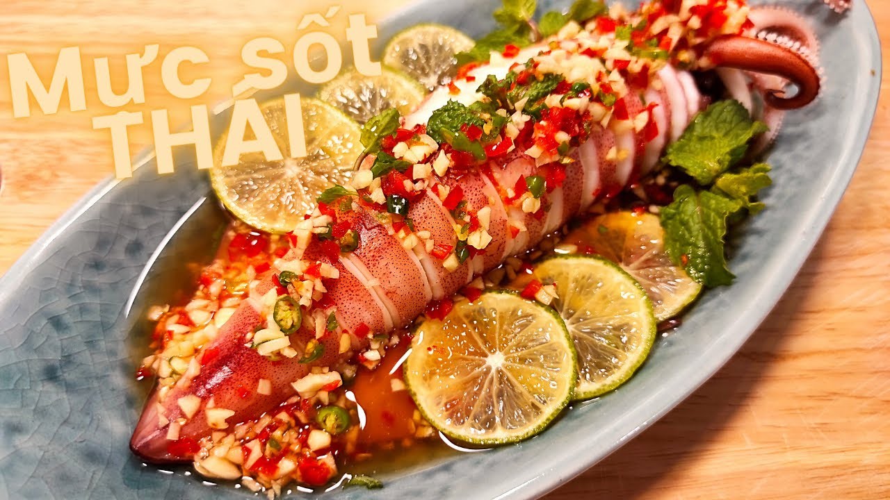 Mực ống sốt thái