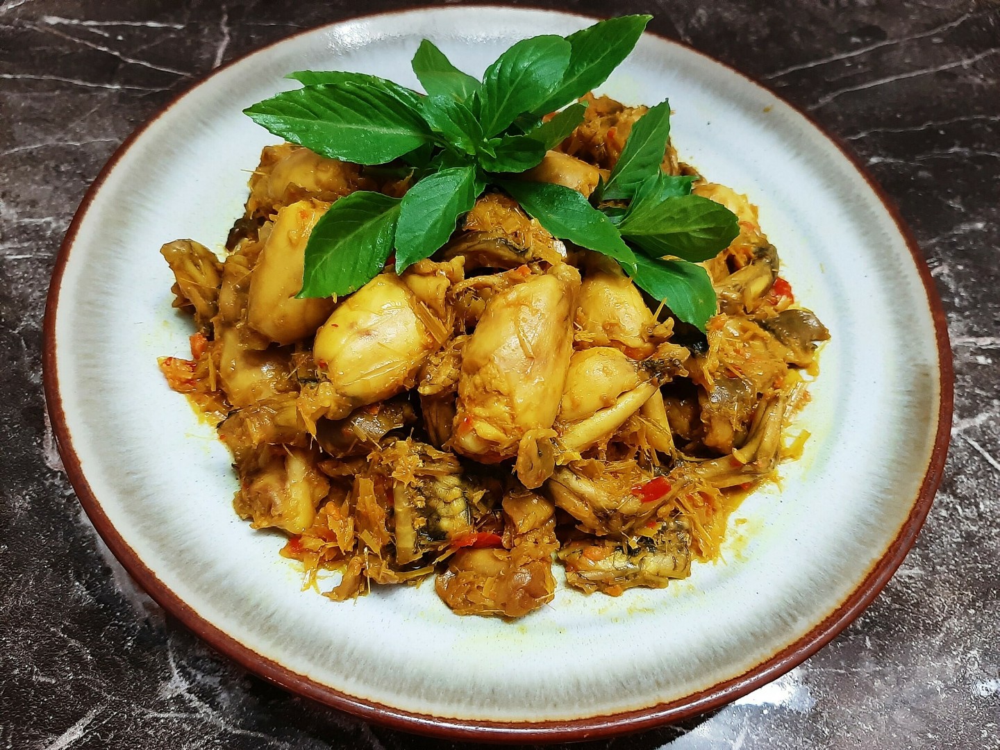 Ếch xào sả ớt