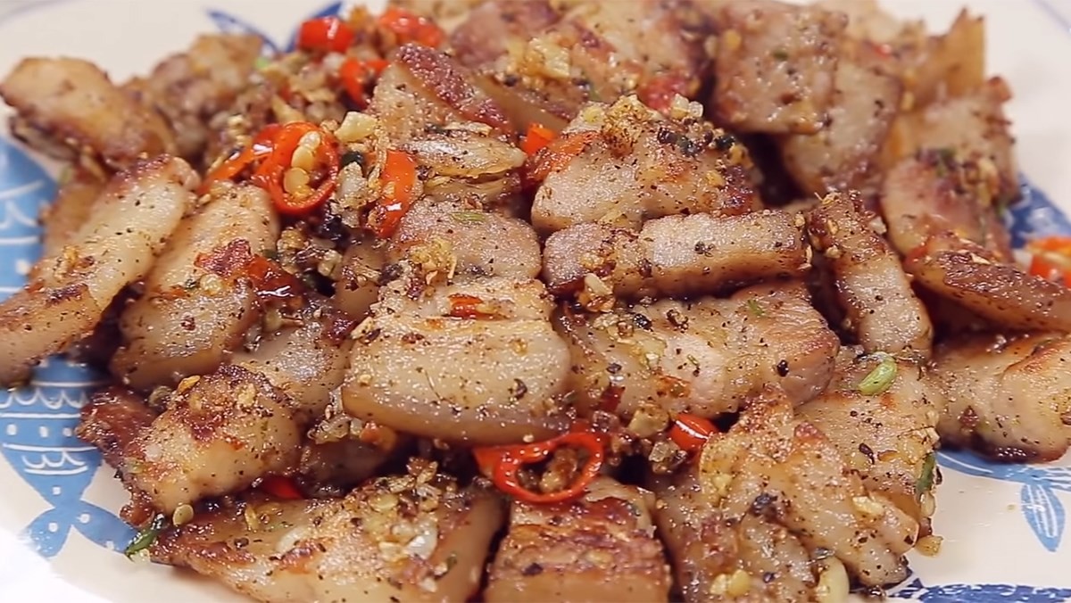 Ba rọi nướng muối ớt