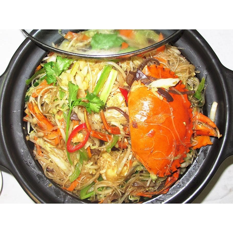 Cua biển xào miến tay cầm