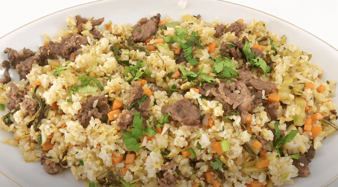 Cơm chiên dưa bò