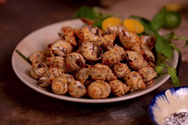 Ốc hương rang muối ớt